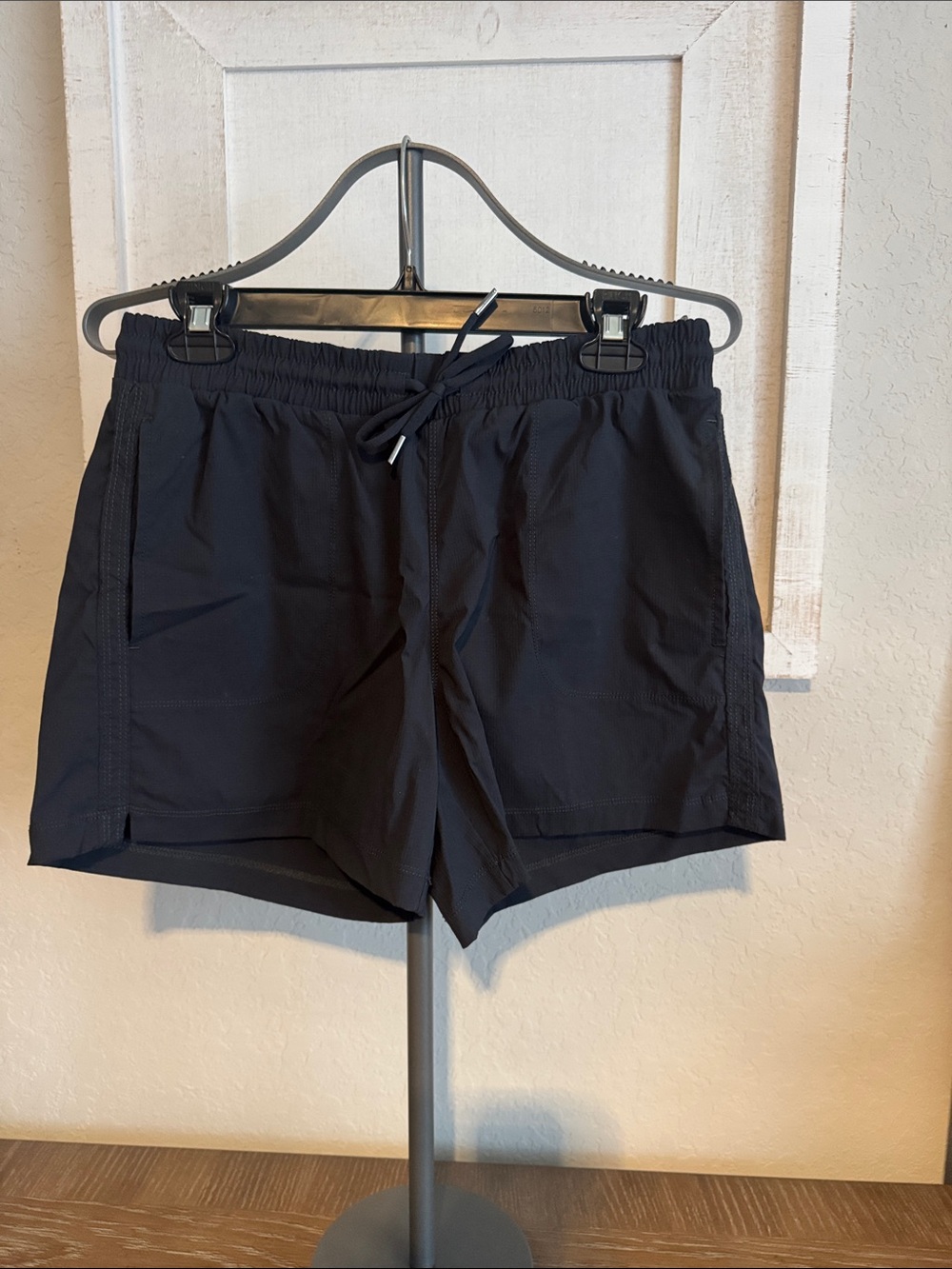 Women’s Black Athletic Drawstring Shorts
